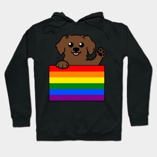 Love is Love Puppy - Brown v2 Hoodie